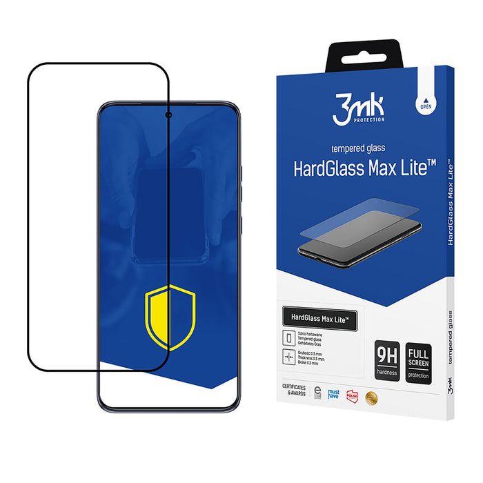 Tempered glass 3mk HardGlass Max Lite Black for Motorola Edge 50 Neo