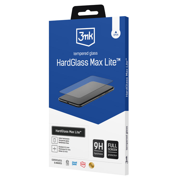 Tempered glass 3mk HardGlass Max Lite Black for Samsung Galaxy S24 FE