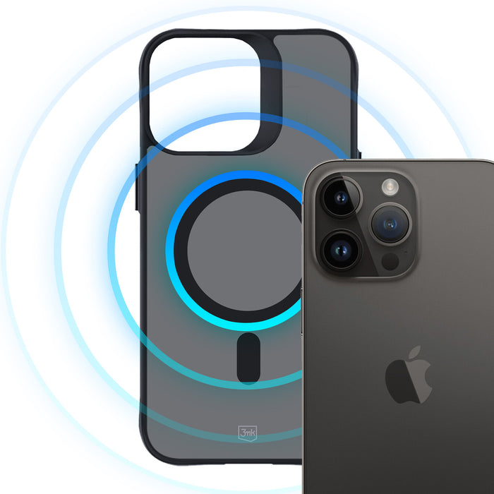 3mk Smoke MagCase with MagSafe for iPhone 15 Pro - Semi-transparent