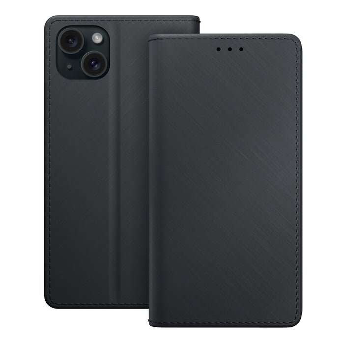 3mk Wallet Case for iPhone 15 Plus - Black