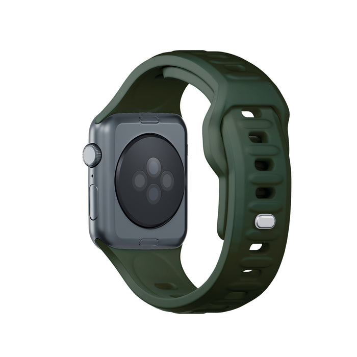 3mk Silicone Watch Strap for Apple Watch 42 / 44 / 45 / 49 mm - green
