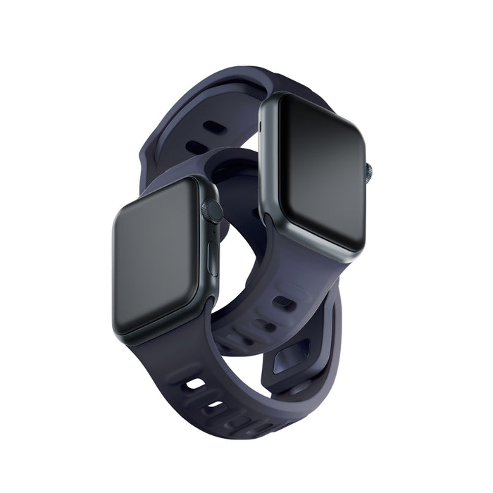 3mk Silicone Watch Strap for Apple Watch 42 / 44 / 45 / 49 mm - gray