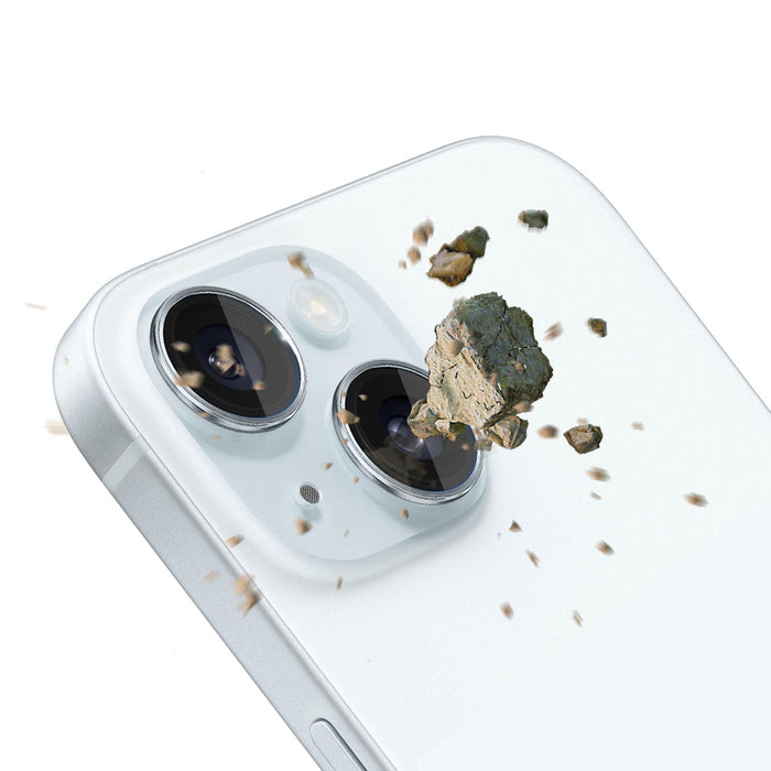 3mk Lens Protection Pro Camera Cover with Blue Frame for iPhone 15