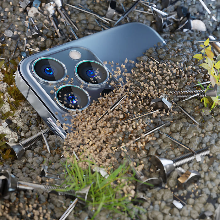 3mk Lens Protection Pro Camera Cover - with Blue Frame for iPhone 15 Pro