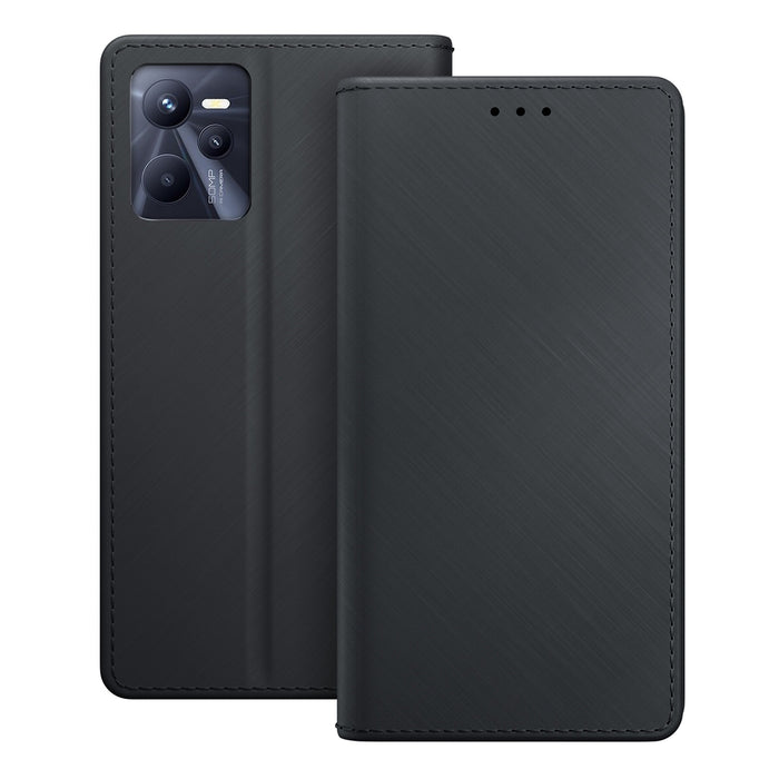3mk Wallet Case with Flip for Realme C35 - Black
