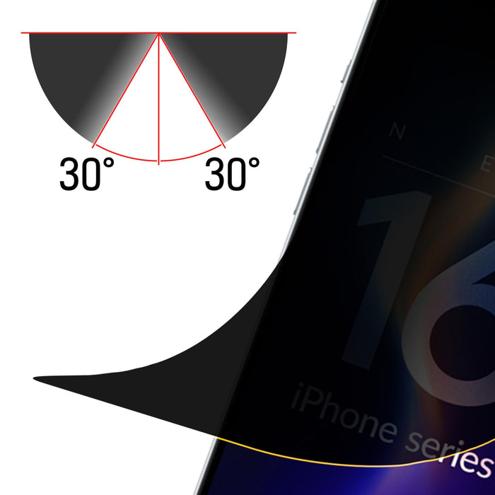 Matte privacy film 3mk Silky Matt Privacy for iPhone 16 Plus