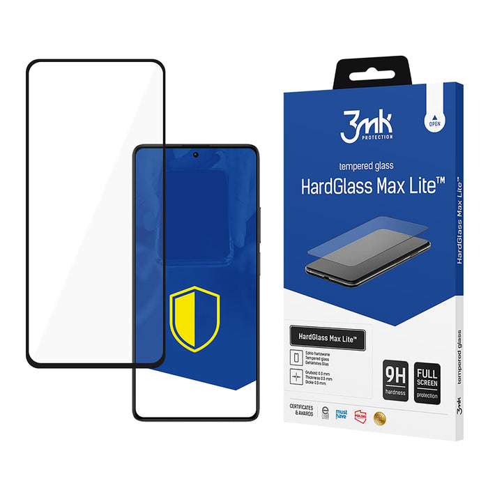 3mk HardGlass Max Lite Black Tempered Glass for Xiaomi Redmi Note 13 5G
