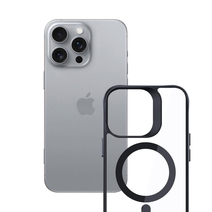 3mk Satin Armor MagCase with MagSafe iPhone 16 Pro Max - Clear with Black Frame