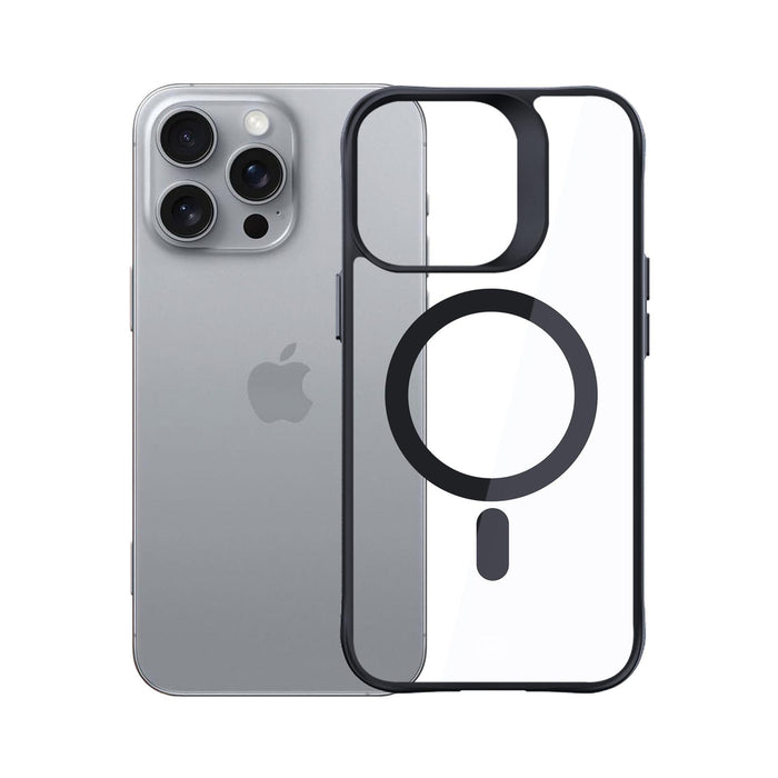 3mk Satin Armor MagCase with MagSafe iPhone 16 Pro Max - Clear with Black Frame