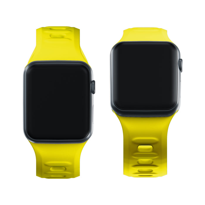 3mk Silicone Watch Strap for Apple Watch 42 / 44 / 45 / 49 mm - yellow
