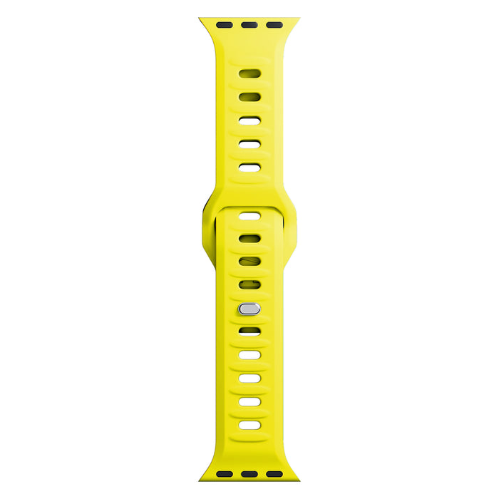3mk Silicone Watch Strap for Apple Watch 42 / 44 / 45 / 49 mm - yellow