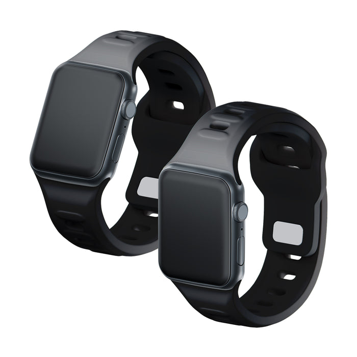 3mk Silicone Watch Strap for Apple Watch 38 / 40 / 41 mm - black
