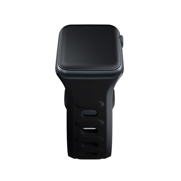 3mk Silicone Watch Strap for Apple Watch 38 / 40 / 41 mm - black