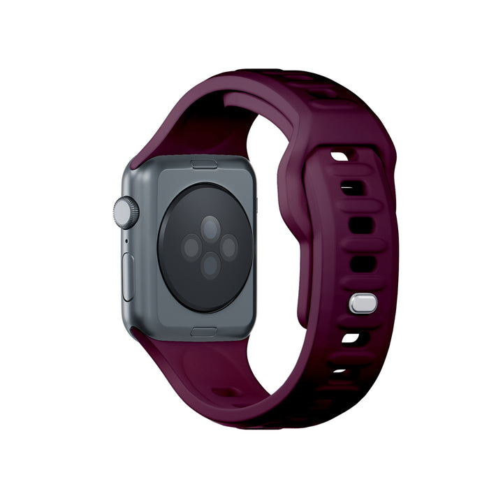 3mk Silicone Watch Strap for Apple Watch 42 / 44 / 45 / 49 mm - Burgundy