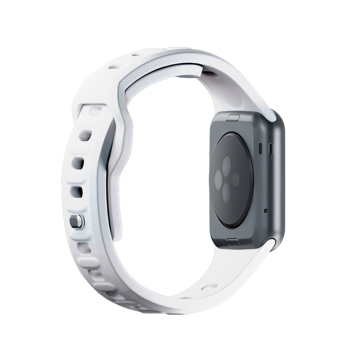3mk Silicone Watch Strap for Apple Watch 42 / 44 / 45 / 49 mm - white