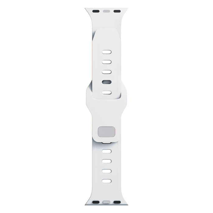 3mk Silicone Watch Strap for Apple Watch 42 / 44 / 45 / 49 mm - white