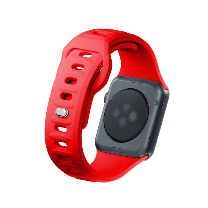 3mk Silicone Watch Strap for Apple Watch 38 / 40 / 41 mm - red