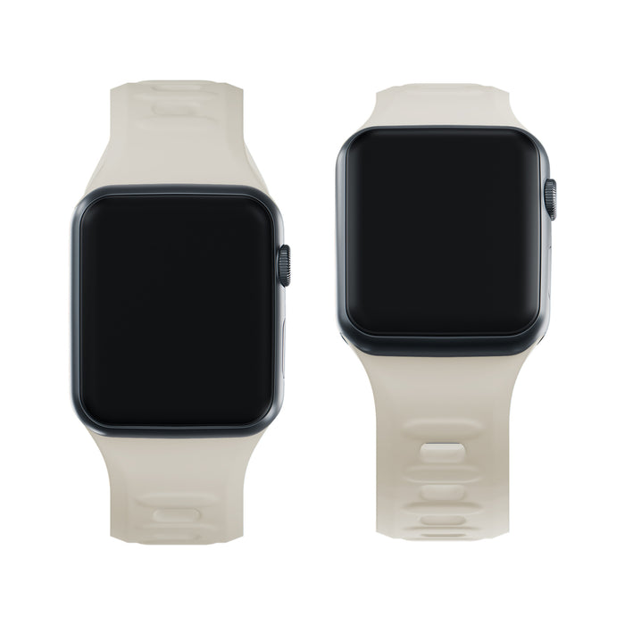 3mk Silicone Watch Strap for Apple Watch 42/44/45/49mm - beige