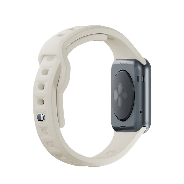3mk Silicone Watch Strap for Apple Watch 42/44/45/49mm - beige
