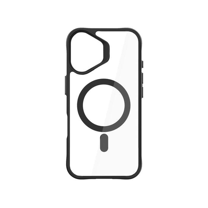 3mk Satin Armor MagCase with MagSafe for iPhone 16 Plus - Clear with Black Frame