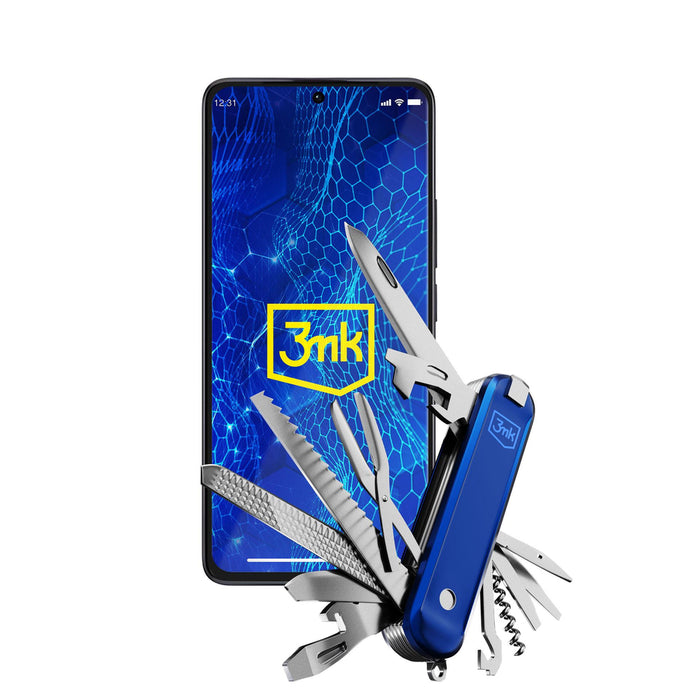 Tempered glass 3mk HardGlass Max Lite with black frame for Xiaomi Redmi Note 13 Pro+