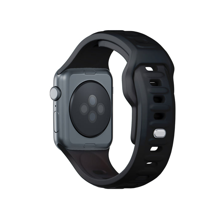 3mk Silicone Watch Strap for Apple Watch 42 / 44 / 45 / 49 mm - black