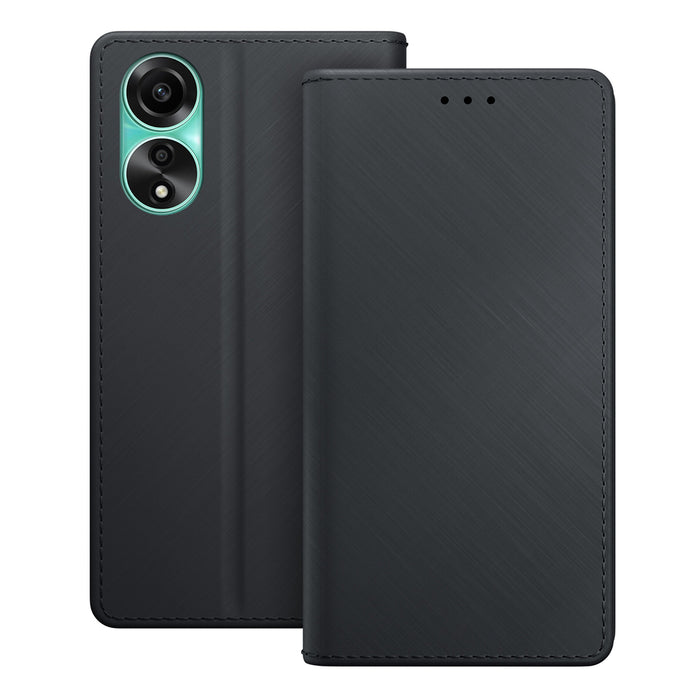 3mk Wallet Case for Oppo A78 4G - Black