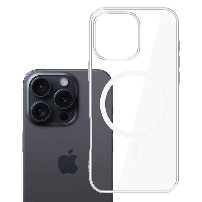 3mk Clear MagCase Case for Apple iPhone 16 Pro - Transparent