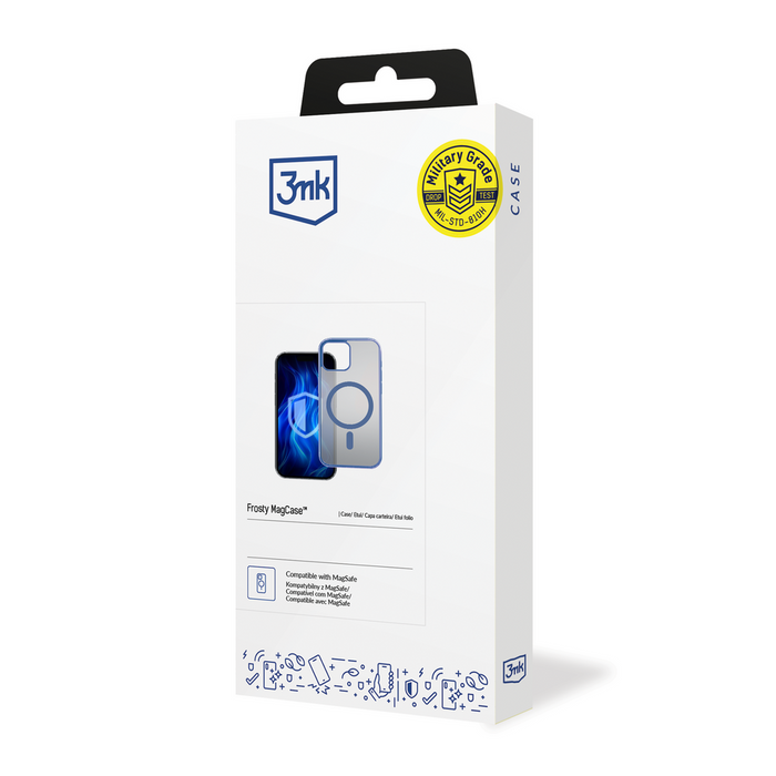 3mk Frosty MagCase Blue Case for Apple iPhone 15 Plus - blue