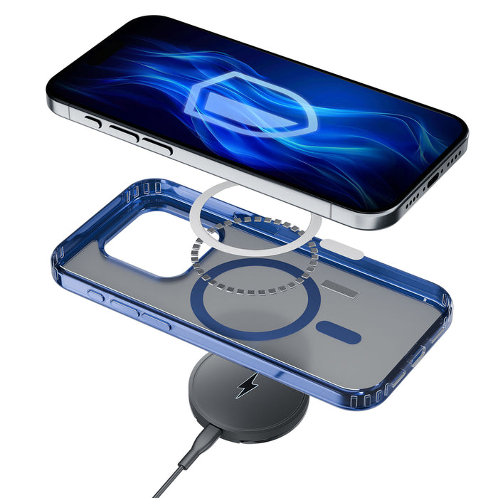 3mk Frosty MagCase Blue Case for Apple iPhone 15 Pro - Blue