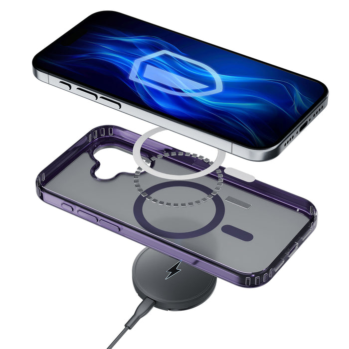 3mk Frosty MagCase Purple for Apple iPhone 16 - purple