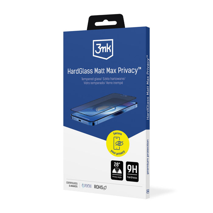 Tempered Glass 3mk Hardglass Matt Max Privacy for Apple iPhone 13 Mini