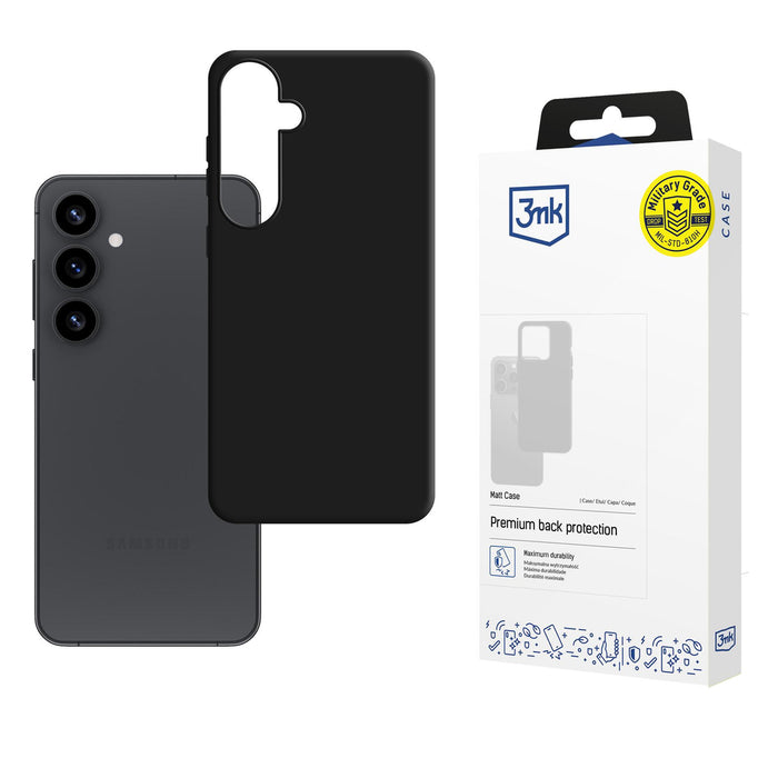 3mk Matt Case for Samsung Galaxy S25+ - Black