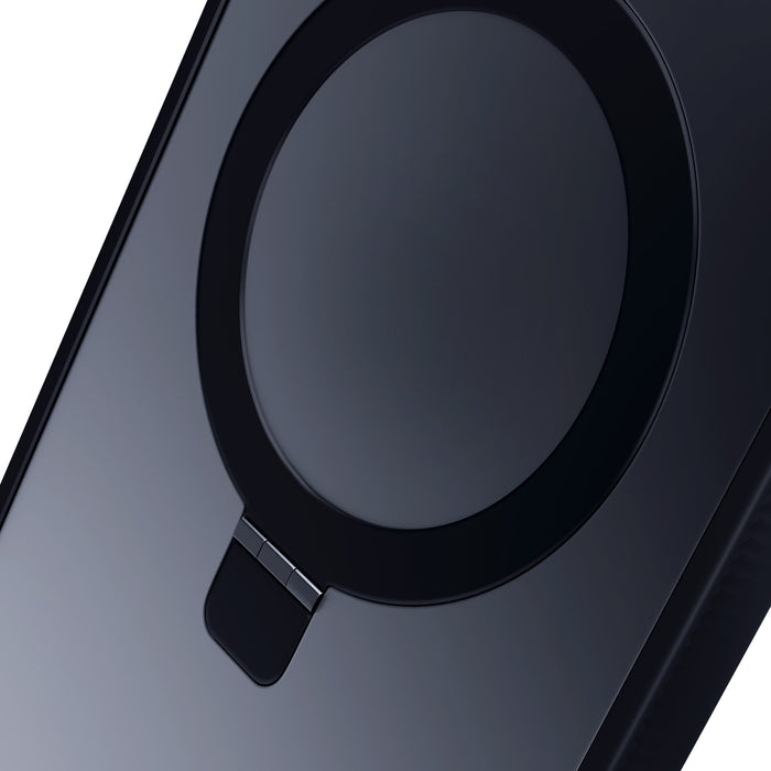 3mk Smoke Case Mag&amp;Stand for Apple iPhone 15 plus - black