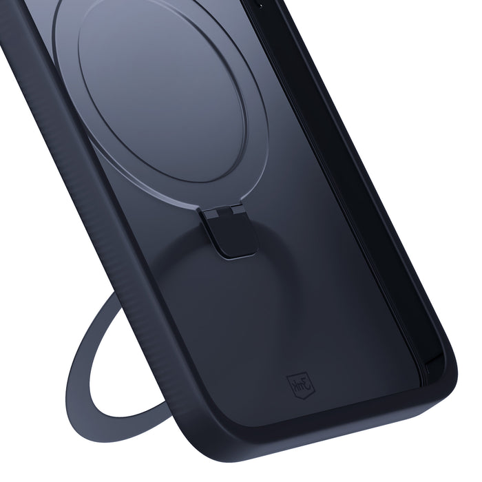 3mk Smoke Case Mag&amp;Stand for Apple iPhone 15 plus - black