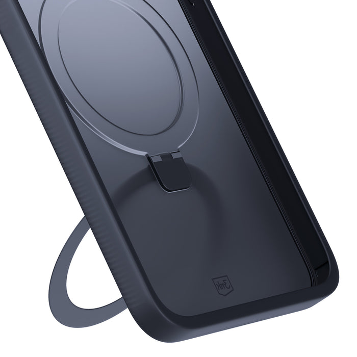3mk Smoke Case Mag&amp;Stand for Apple iPhone 16 - black