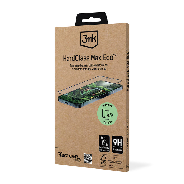 Tempered Glass 9H 3mk HardGlass Max for Apple iPhone 15 Plus/16 Plus