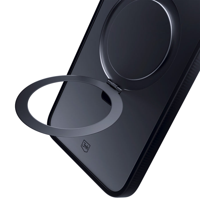 3mk Smoke Case Mag&amp;Stand for Apple iPhone 16 pro max - black