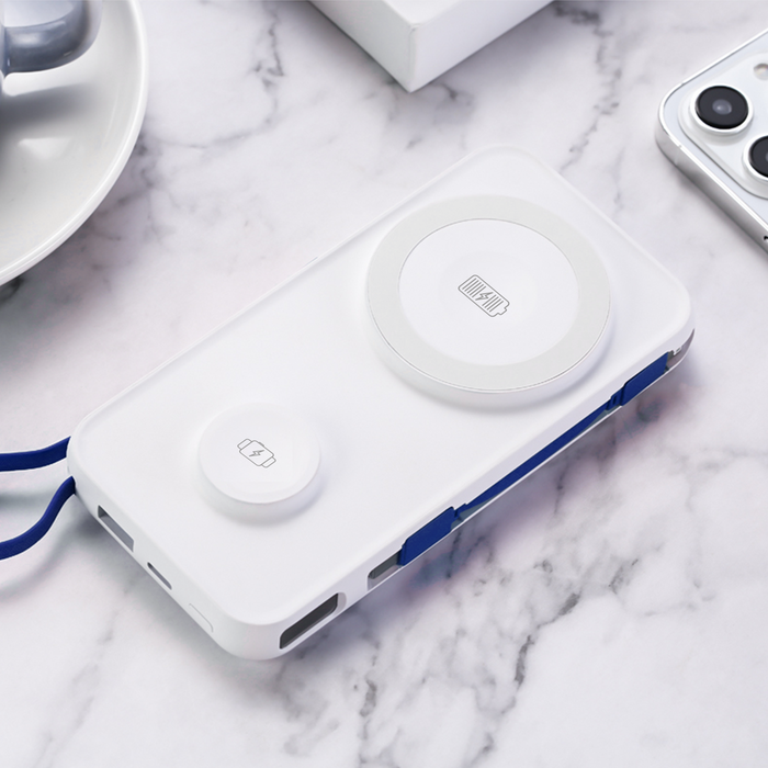 Powerbank 3mk PastelUp 10,000mAh 22.5W USB 1A1C - white