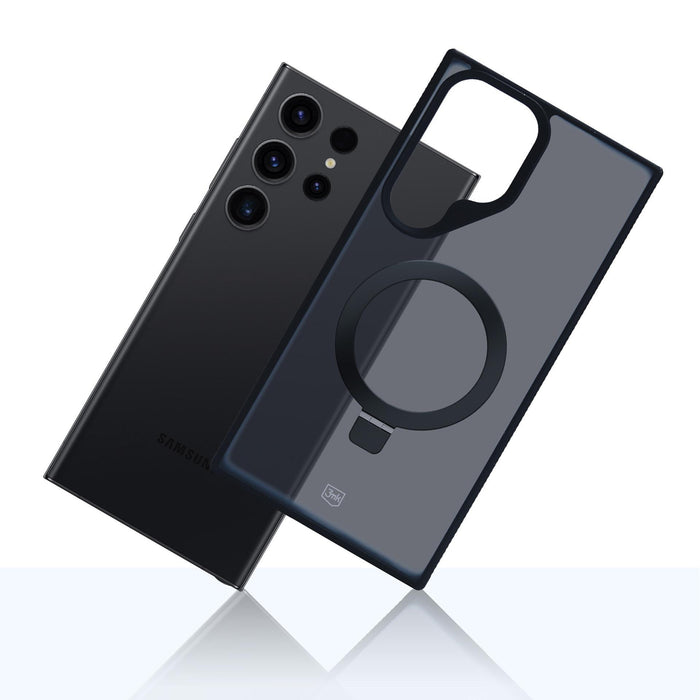 3mk Smoke Case Mag&amp;Stand for Samsung Galaxy S24 ultra - black
