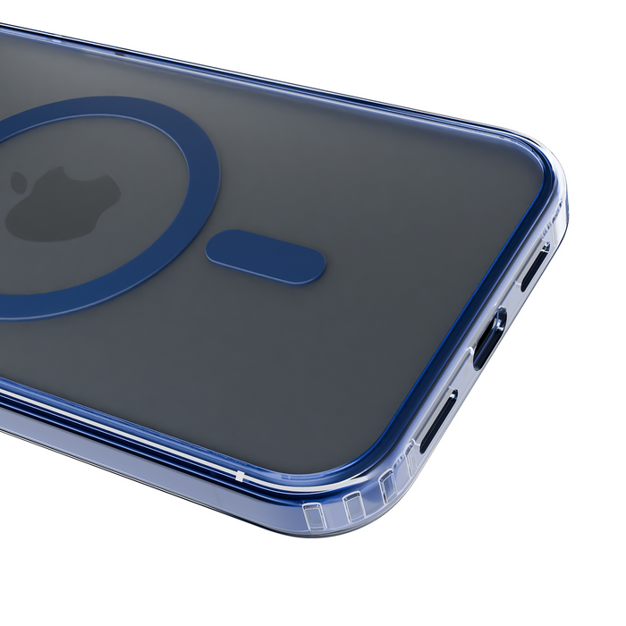 3mk Frosty MagCase Blue Case for Apple iPhone 12 Pro Max - Transparent
