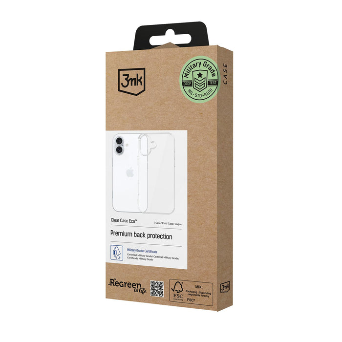 3mk Clear Case Eco for Apple iPhone 16 plus - transparent