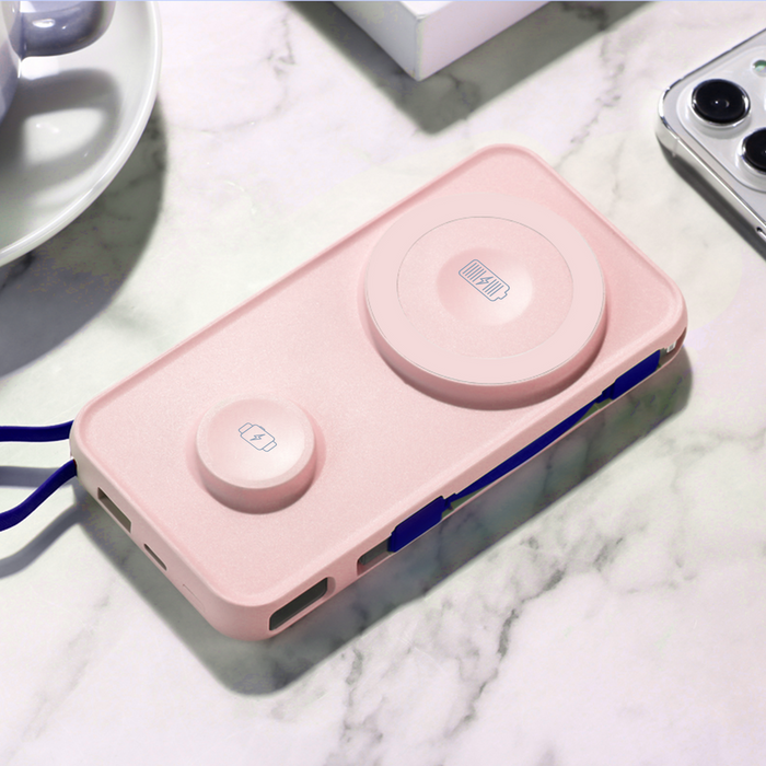 Powerbank 3mk PastelUp 10,000mAh 22.5W USB 1A1C - pink