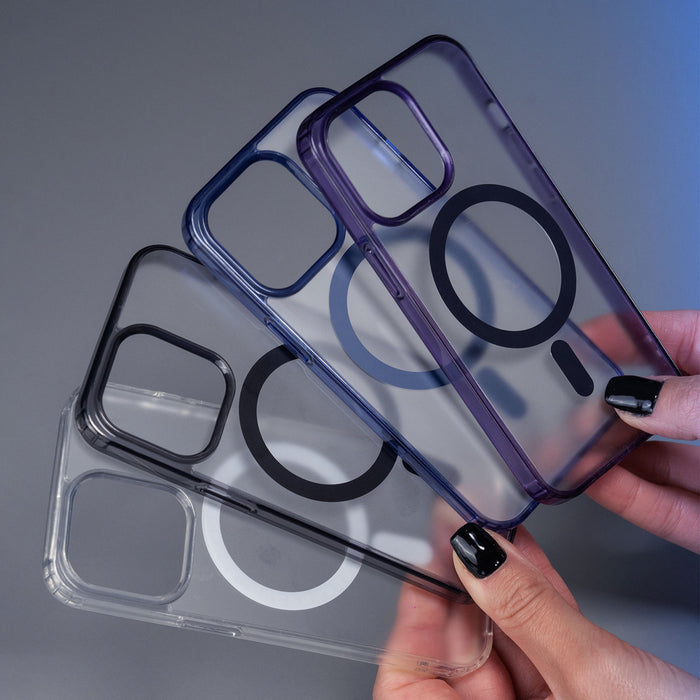 3mk Frosty MagCase Blue Case for Apple iPhone 16 Plus - Transparent