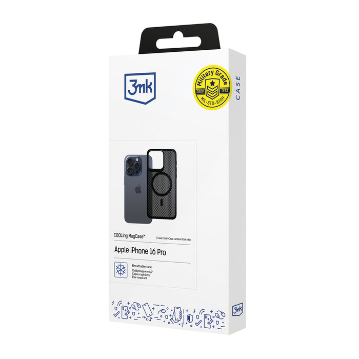3mk COOLing MagCase for Apple iPhone 16 Pro - Black