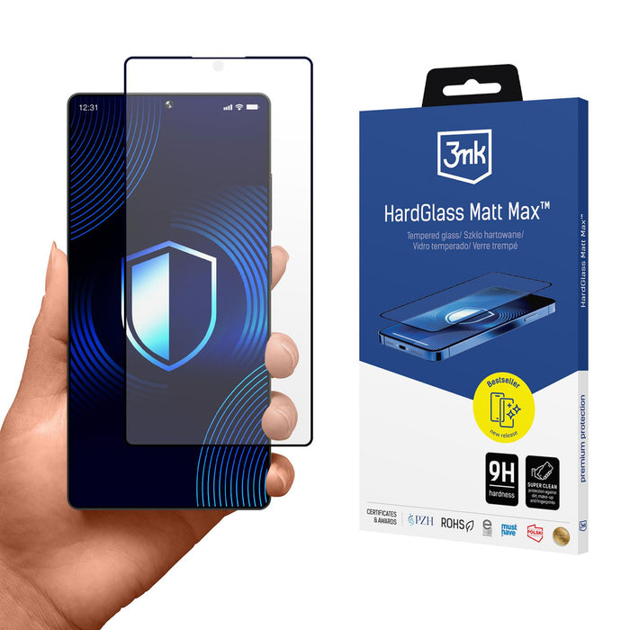 Matte tempered glass 3mk HardGlass Matt Max for Samsung Galaxy S25 Ultra
