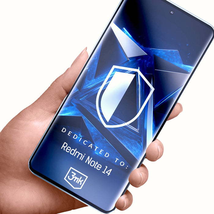 Tempered glass 3mk HardGlass Max Lite Black for Xiaomi Redmi Note 14 5G