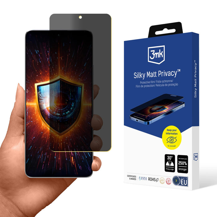 Privacy Screen Protector 3mk Silky Matt Privacy for Xiaomi Redmi Note 13 Pro+