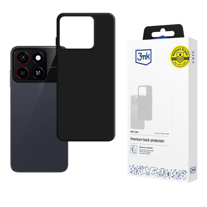 3mk Matt Case for ZTE Blade A35 - Black