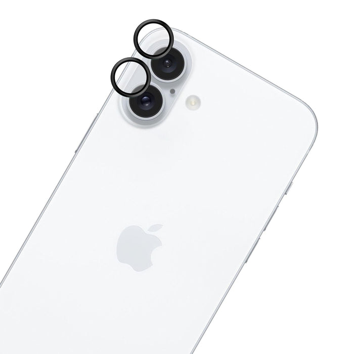 Hardy Lens Protection Pro Black Glass for Camera Objects on Apple iPhone 16 / 16 Plus - Black